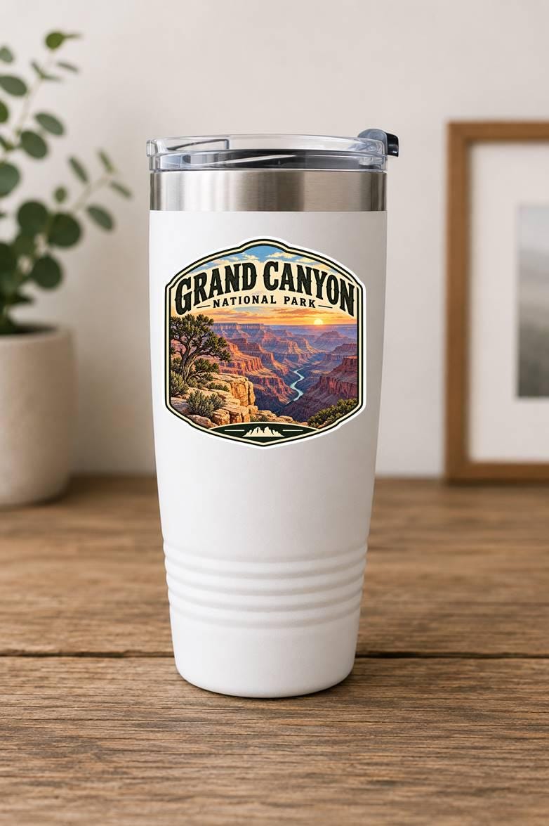 Grand Canyon National Park Sticker, Grand Canyon Decal, Arizona Sticker, National Park Souvenir, Hiking Camping Travel Sticker ST 014