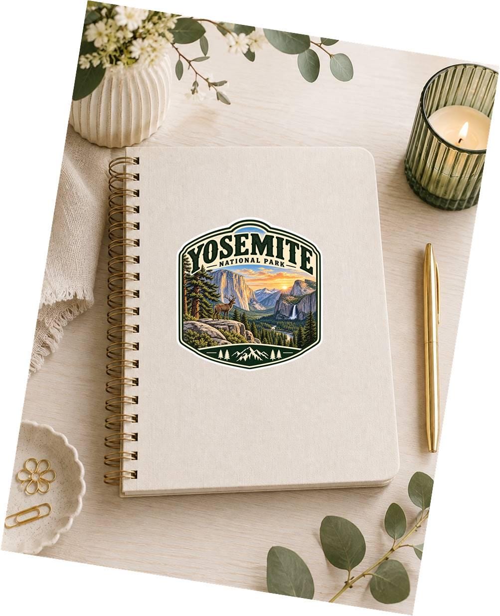 Yosemite National Park Sticker, Yosemite Decal, California Sticker, National Park Souvenir, Hiking Camping Outdoor Travel Sticker ST 016