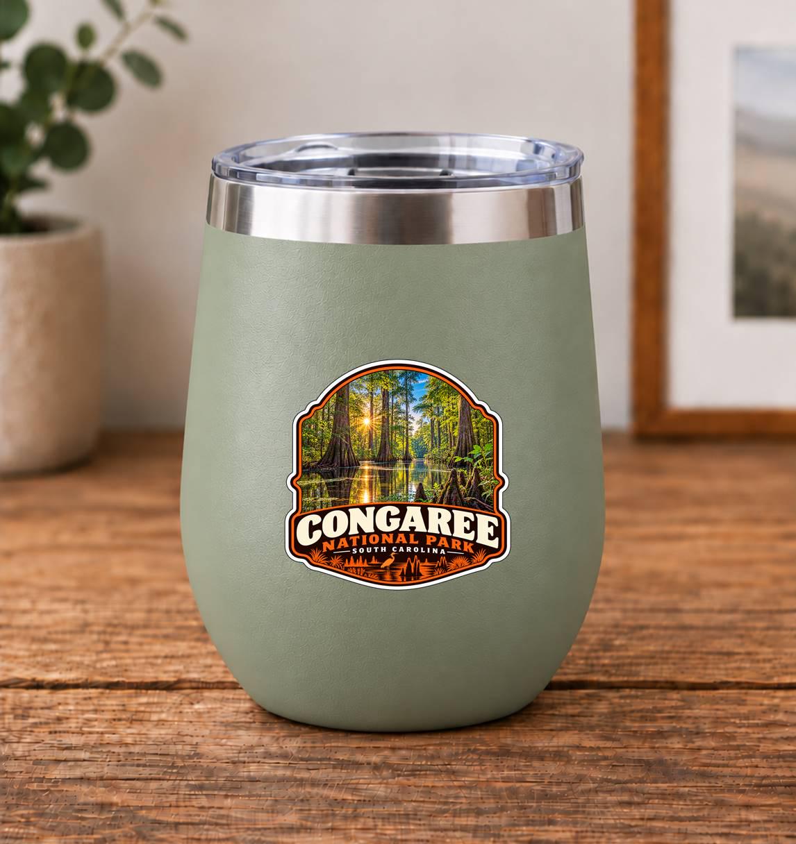 Congaree National Park Sticker, South Carolina Travel Vinyl Decal, National Park Sticker ST 143