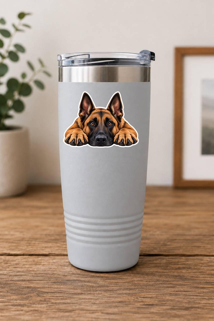 Belgian Malinois Sticker, Malinois Dog Sticker, Belgian Malinois Decal, K9 Dog Gift, Malinois Mom Gift, Dog Lover Vinyl Sticker st 099