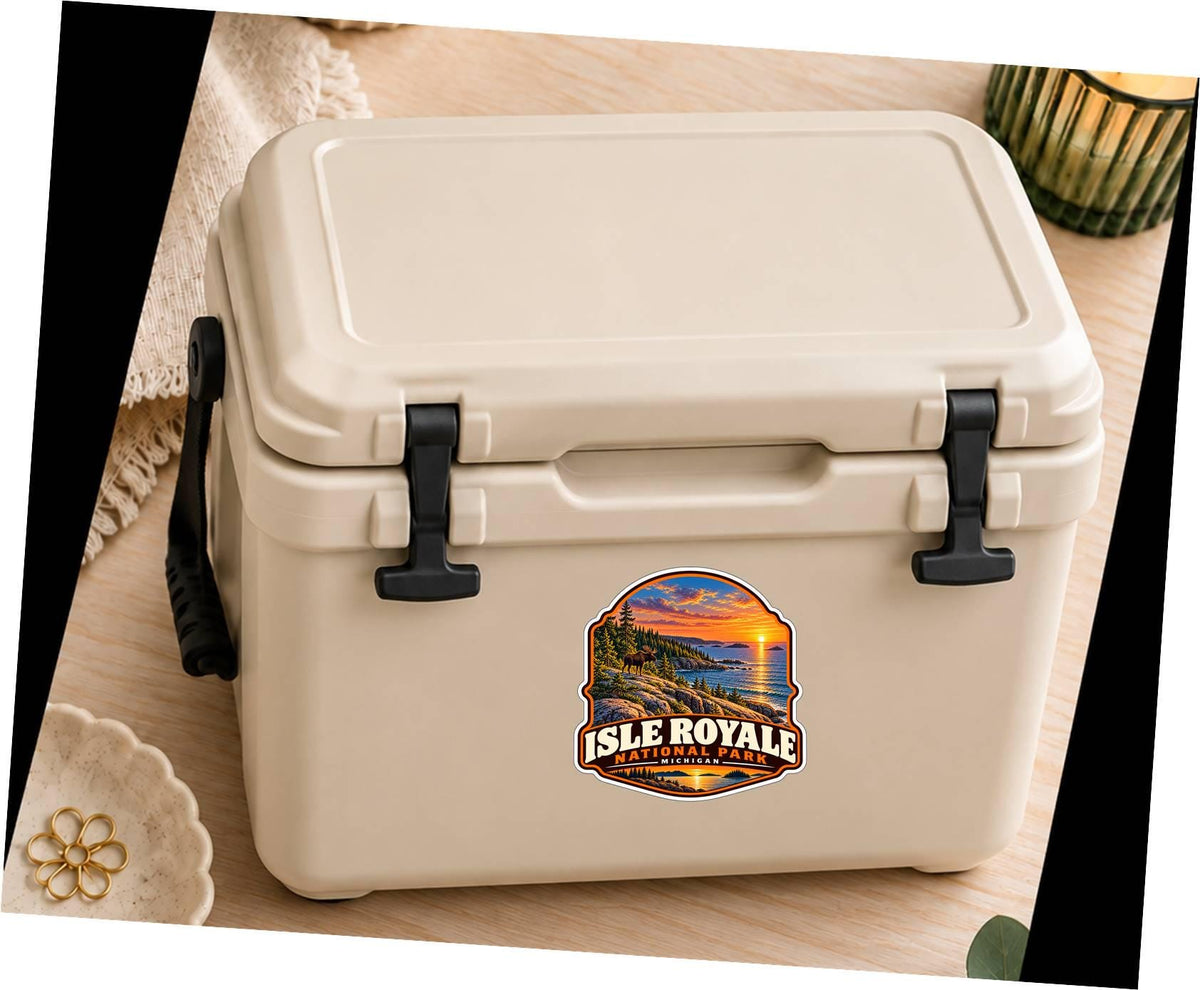 Isle Royale National Park Sticker | Michigan National Park Decal | Lake Superior Travel Sticker ST 156