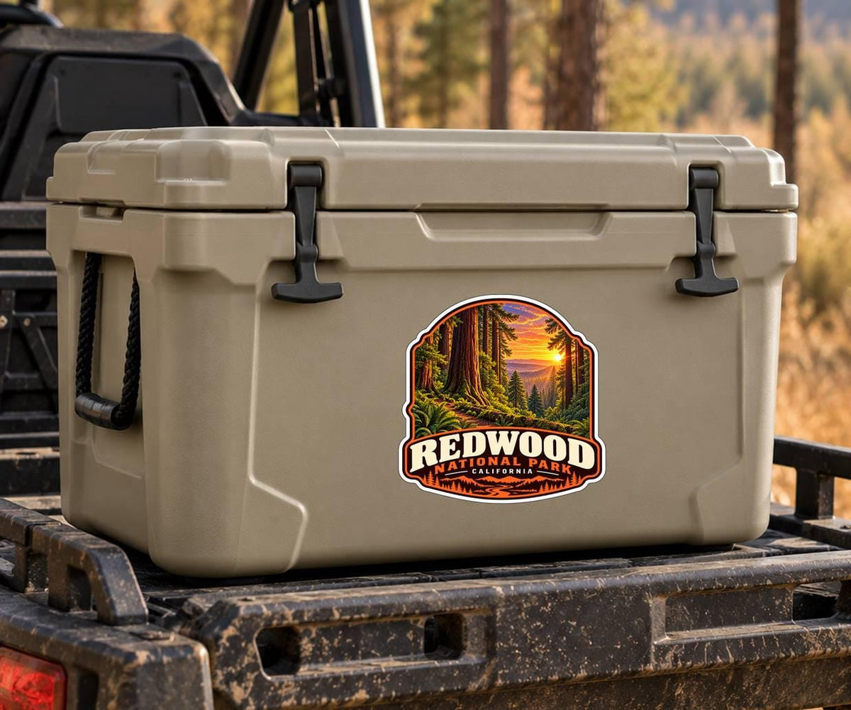 Redwood National Park Sticker, California Travel Vinyl Decal ST 206