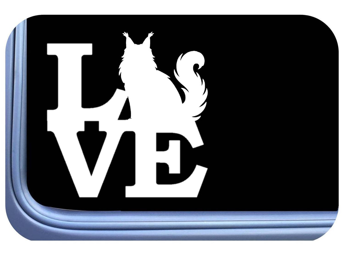 Maine Coon Cat Vinyl Decal – 6 Inch