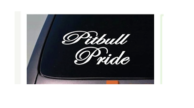 Pitbull Pride American Bully Apbt Vinyl Decal