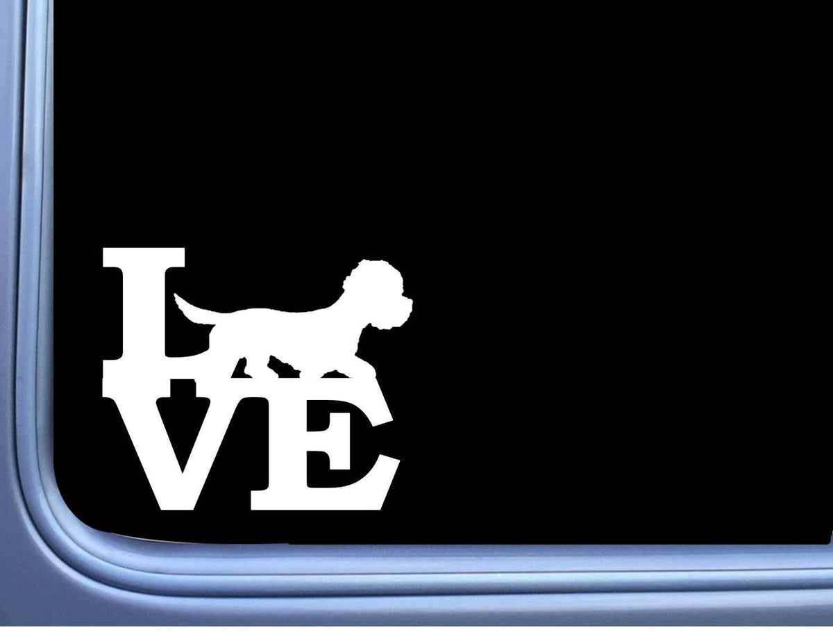 Dandie Dinmont Love Vinyl Decal – 6 Inch
