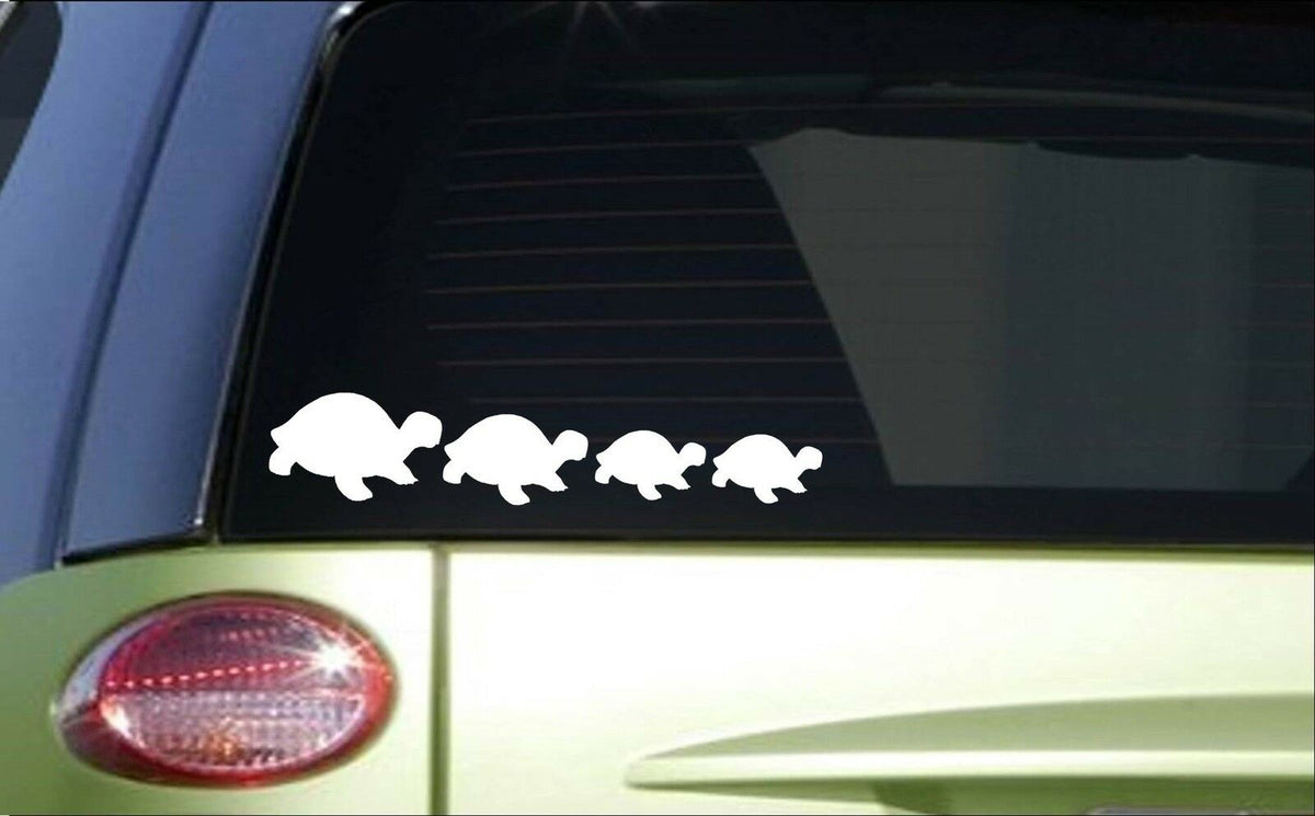 Turtle Family Vinyl Decal – 8.5 Inch