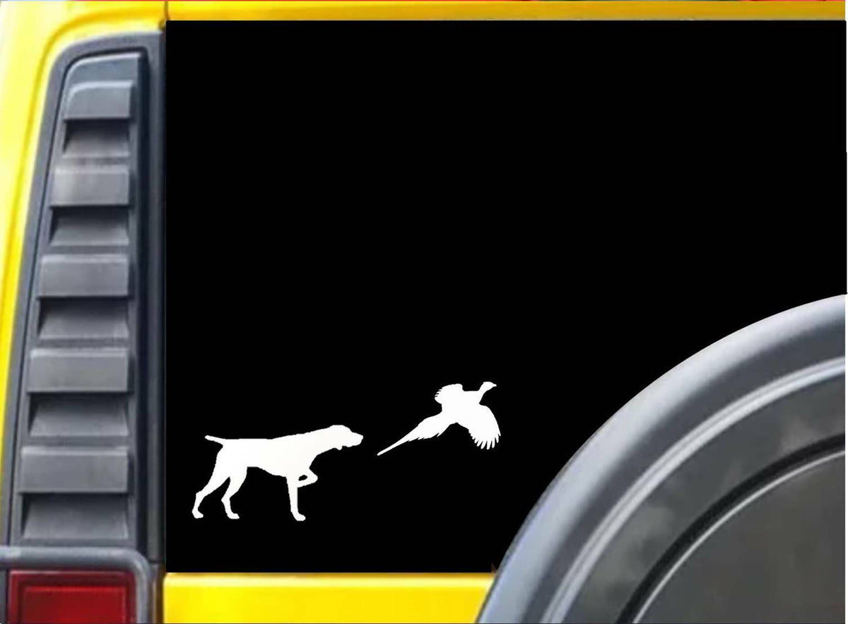 German Shorthair Pointer Pheasant Shorthaired Dog Vinyl Decal – 8 Inch
