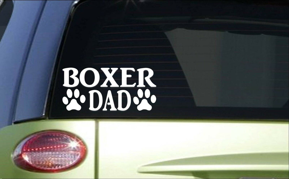 Boxer Dad Vinyl Decal – 8 Inch