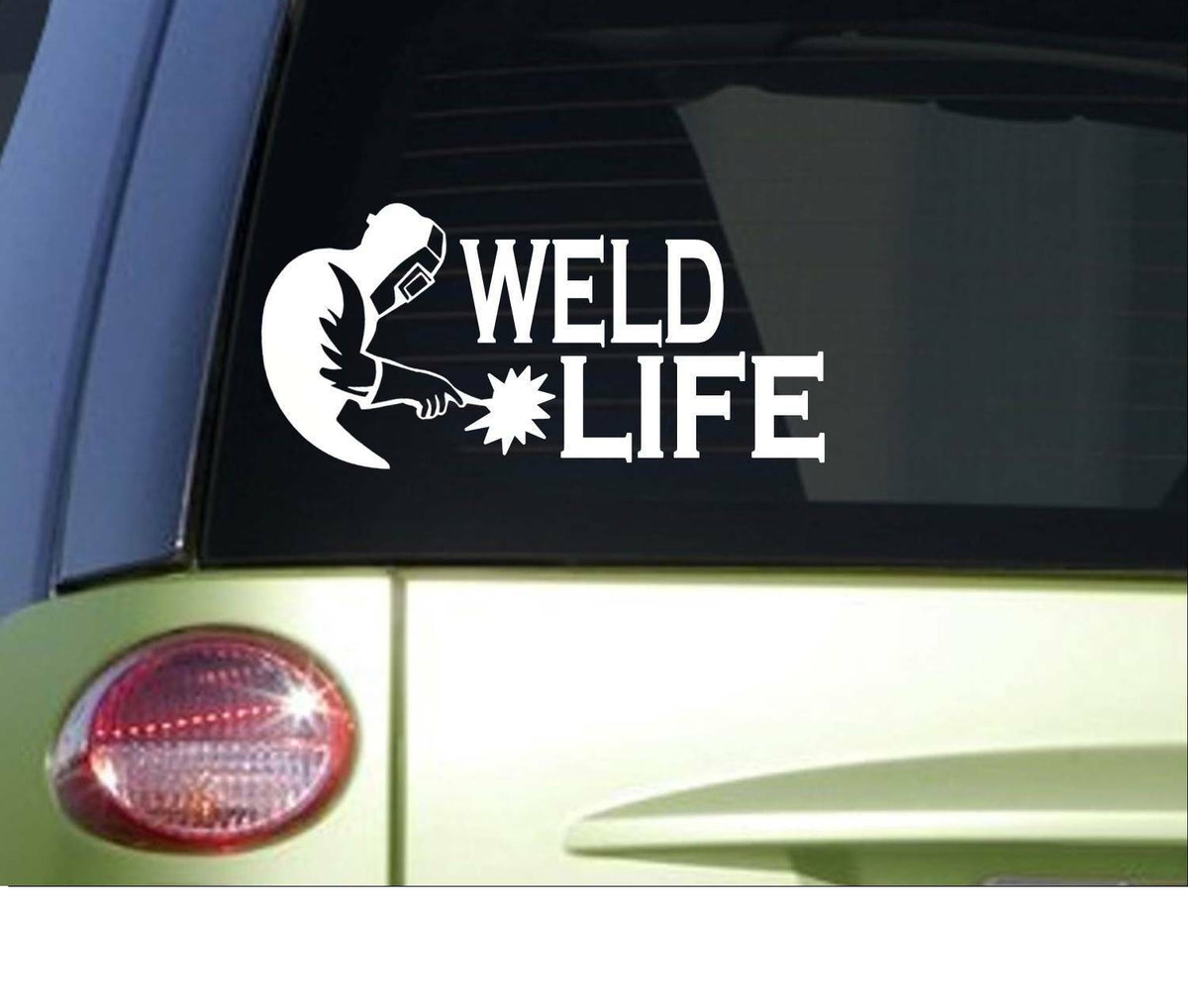 Weld Life Welder Vinyl Decal – 8 Inch