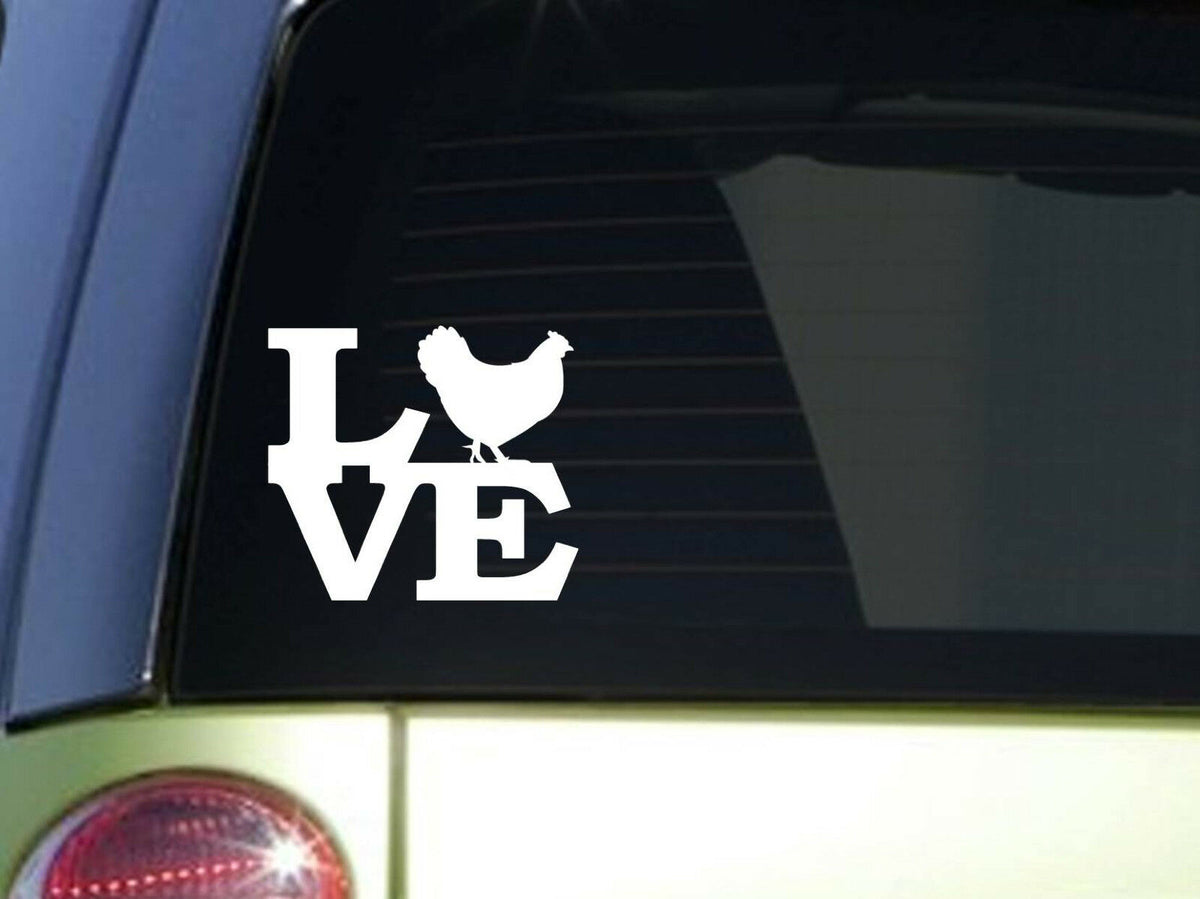 Chicken Love Vinyl Decal – 6 Inch