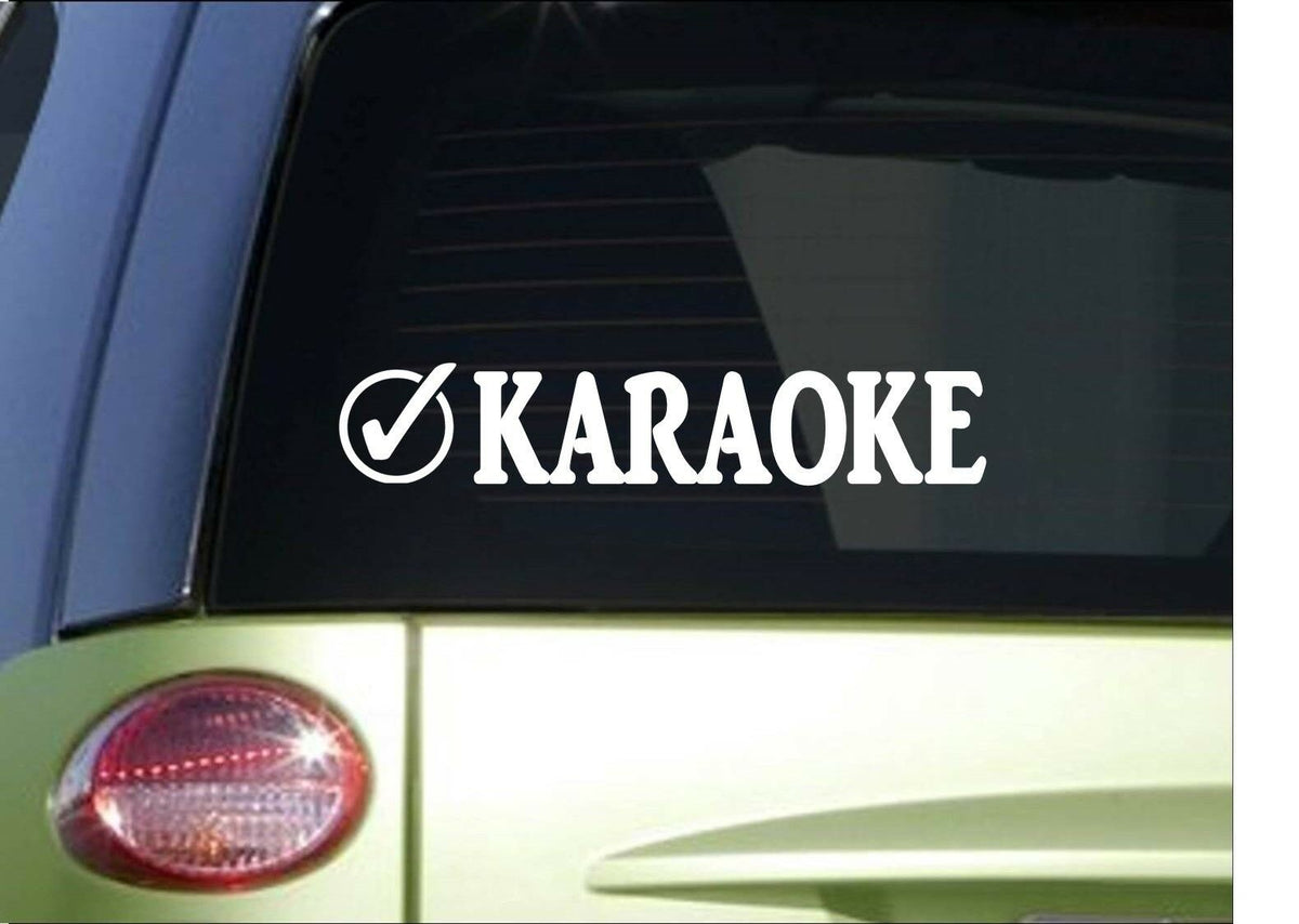 Karaoke Check Vinyl Decal – 8 Inch