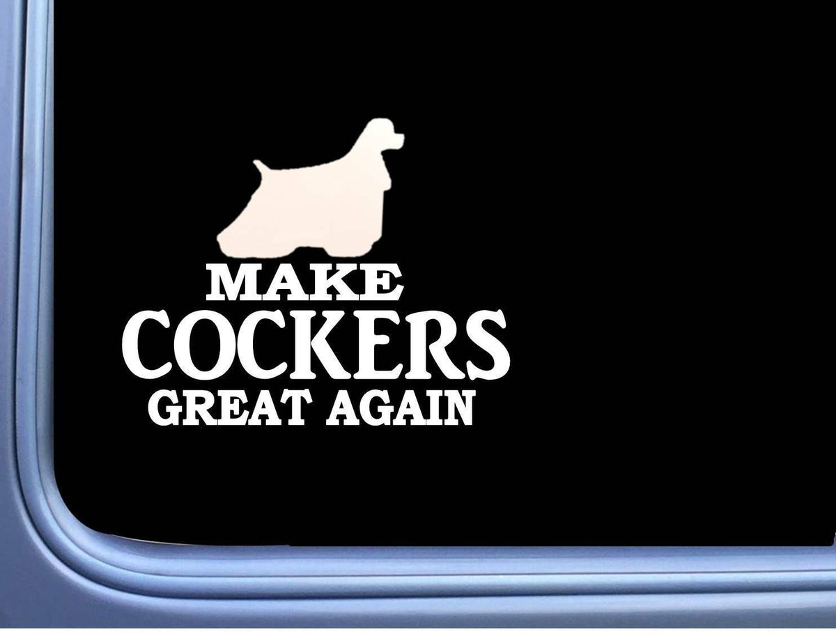 Cocker Spaniel Maga Dog Vinyl Decal – 7 Inch