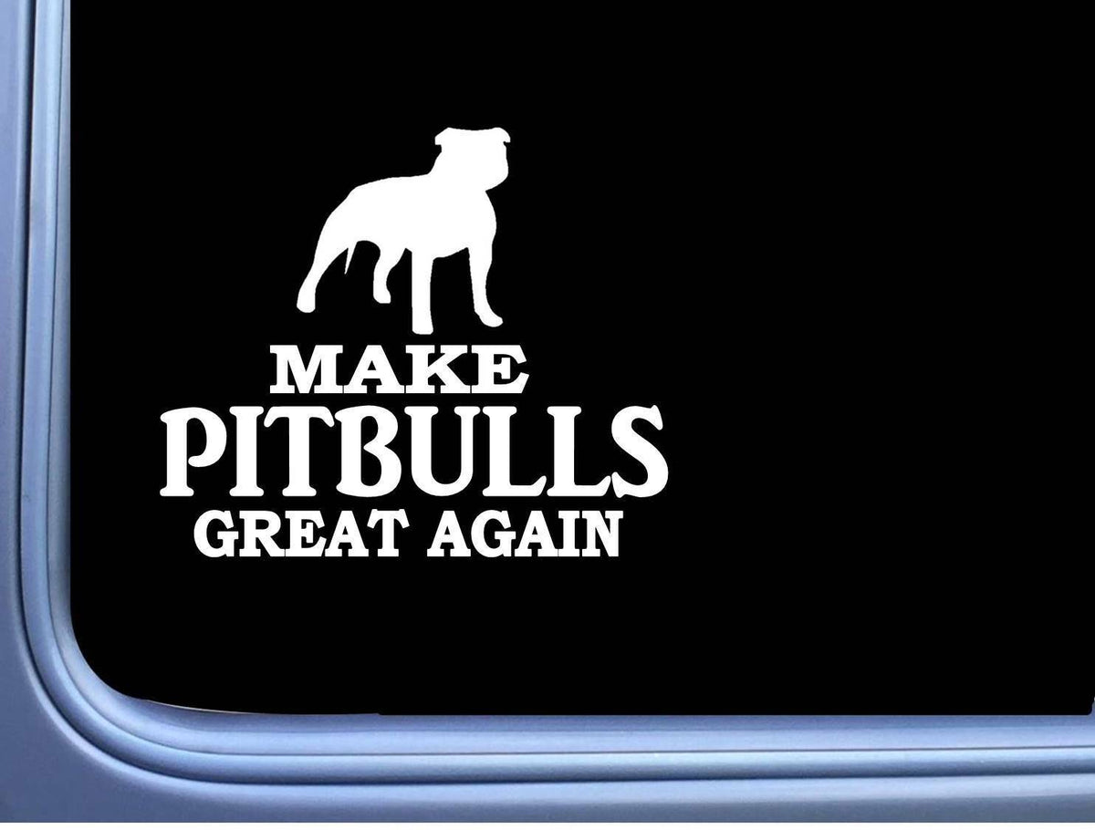Pitbull Maga Uncropped Dog Vinyl Decal – 7 Inch