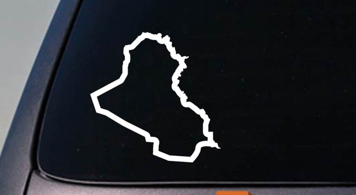 Iraq Country Vinyl Decal – 6 Inch