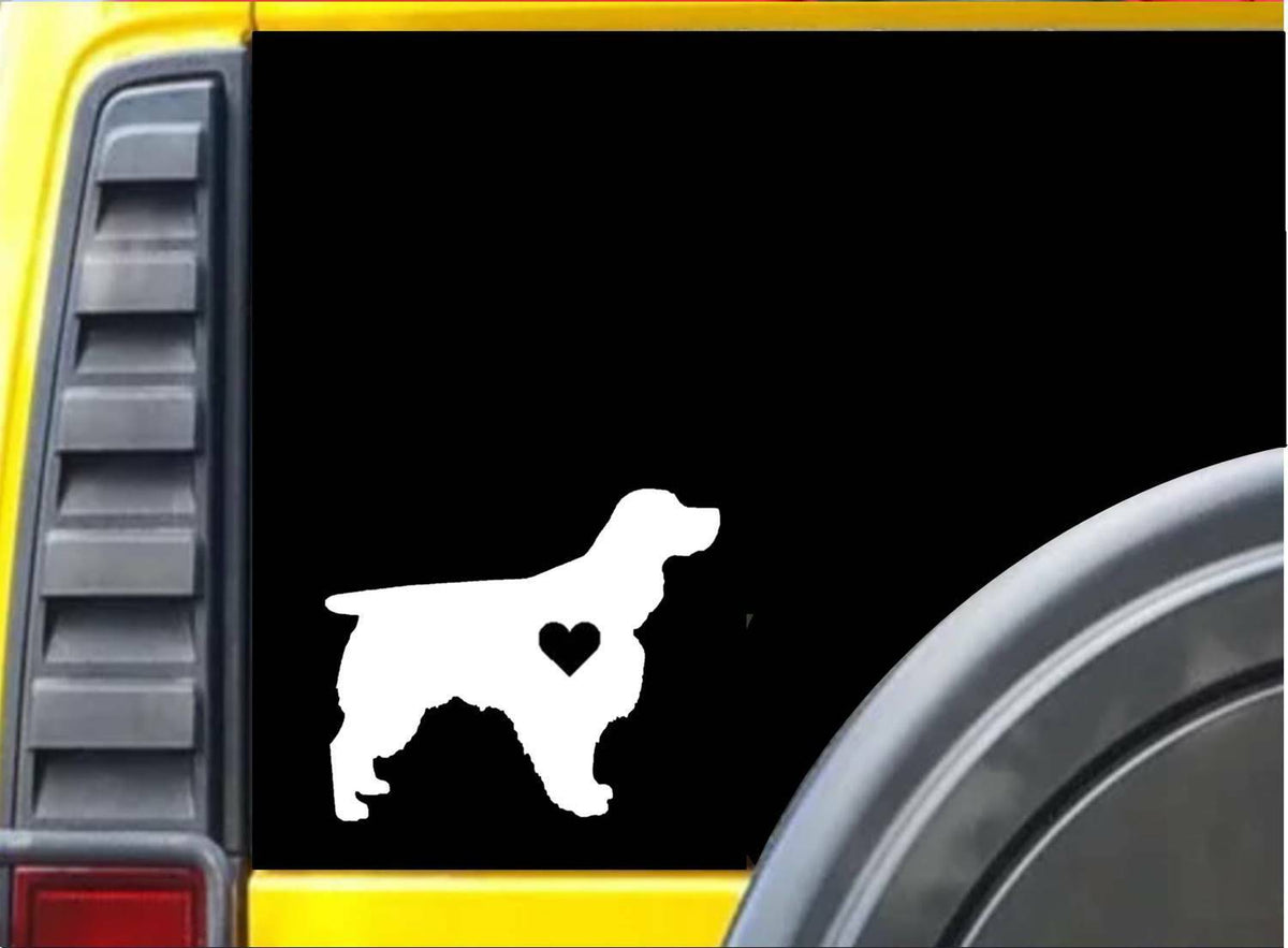 Springer Spaniel Little Heart Vinyl Decal – 6 Inch
