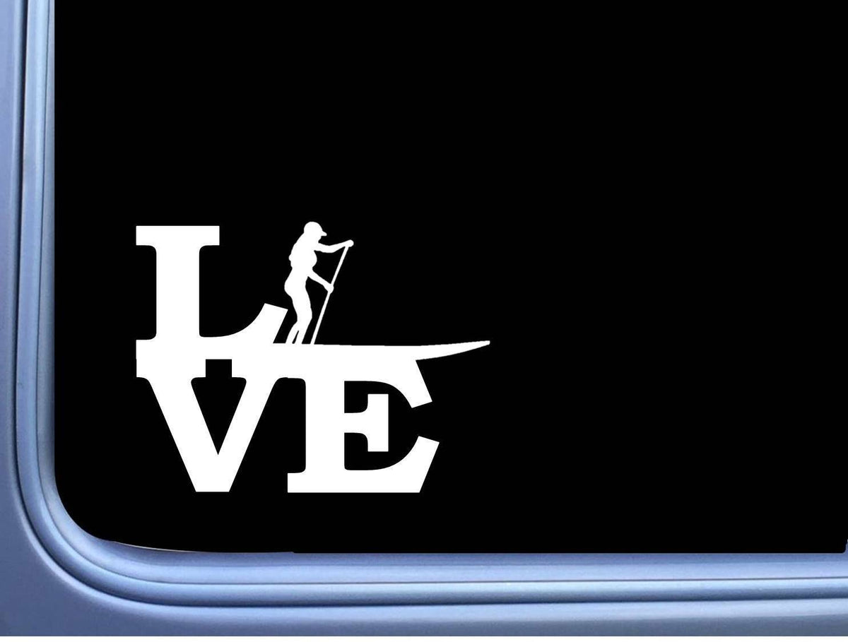 Paddleboard Love Woman Vinyl Decal – 6 Inch