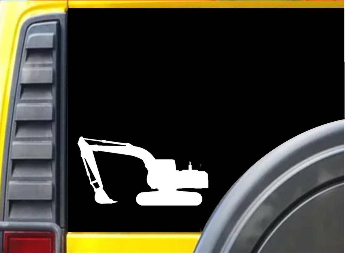 Excavator Vinyl Decal – 8 Inch