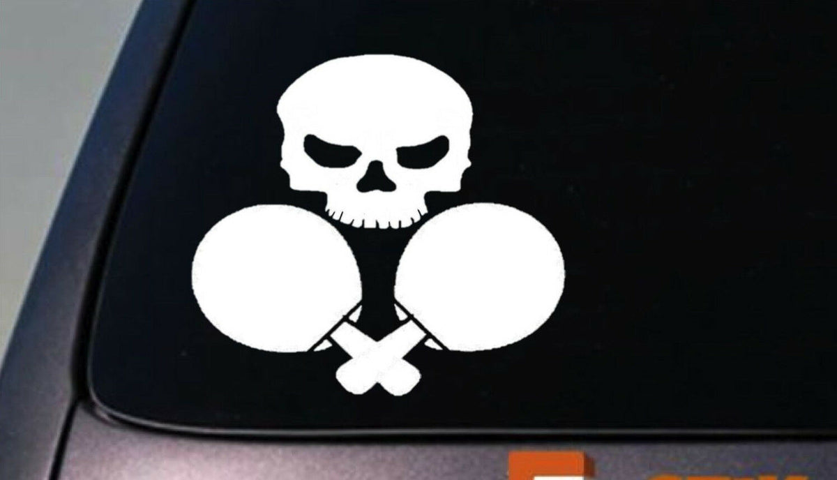 Ping Pong Vinyl Decal – 6 Inch