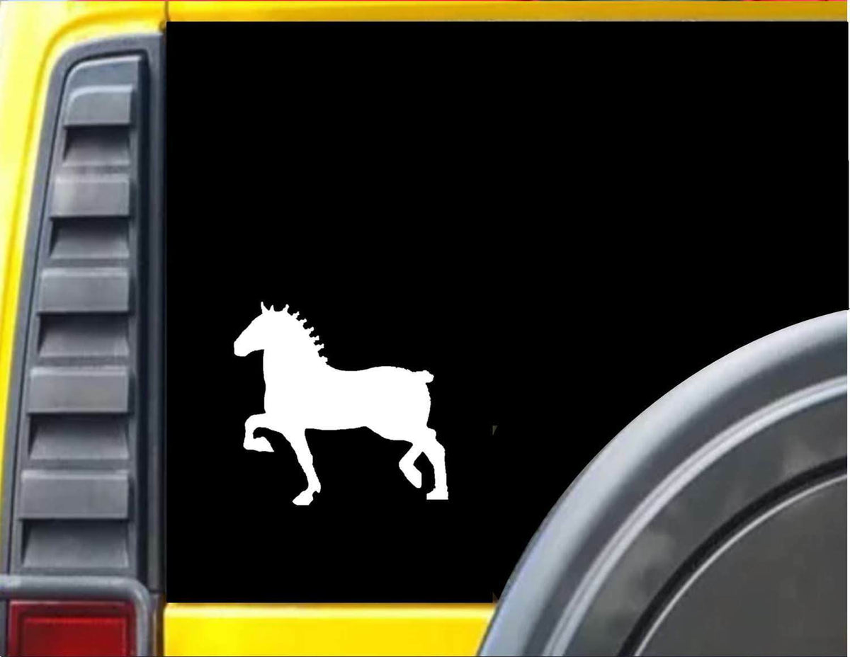 Draft Trotting Horse Vinyl Decal – 6 Inch