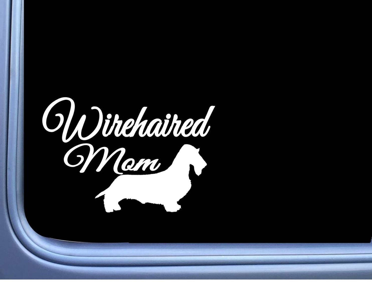 Wirehaired Dachshund Mom Vinyl Decal – 6 Inch