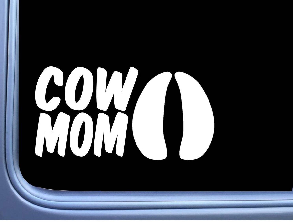 Cow Mom Vinyl Decal – 8 Inch