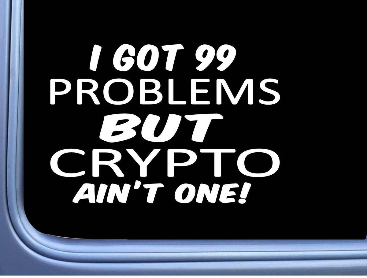 Crypto Vinyl Decal – 8 Inch
