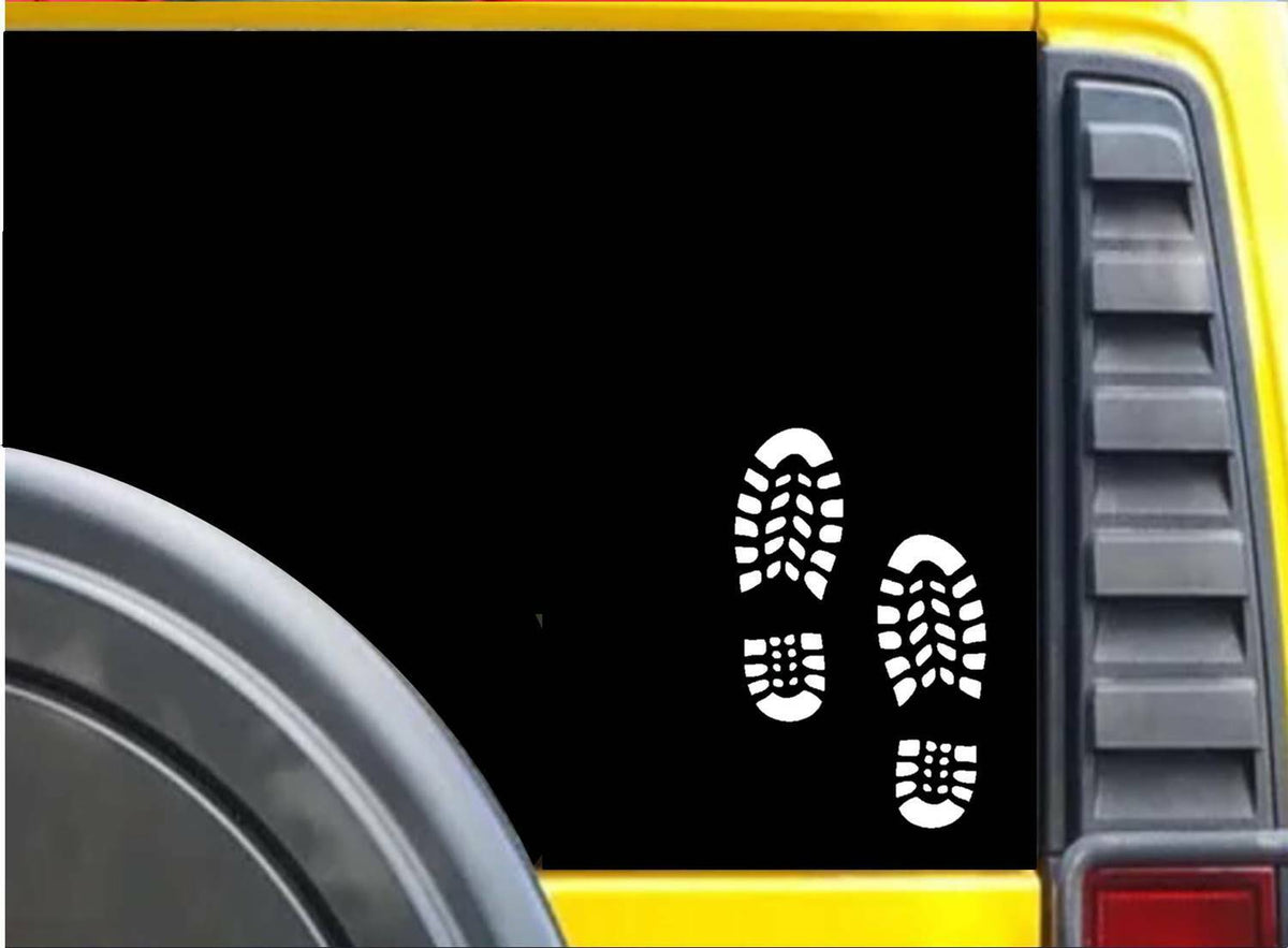 Two Bootprints Vinyl Decal – 6 Inch