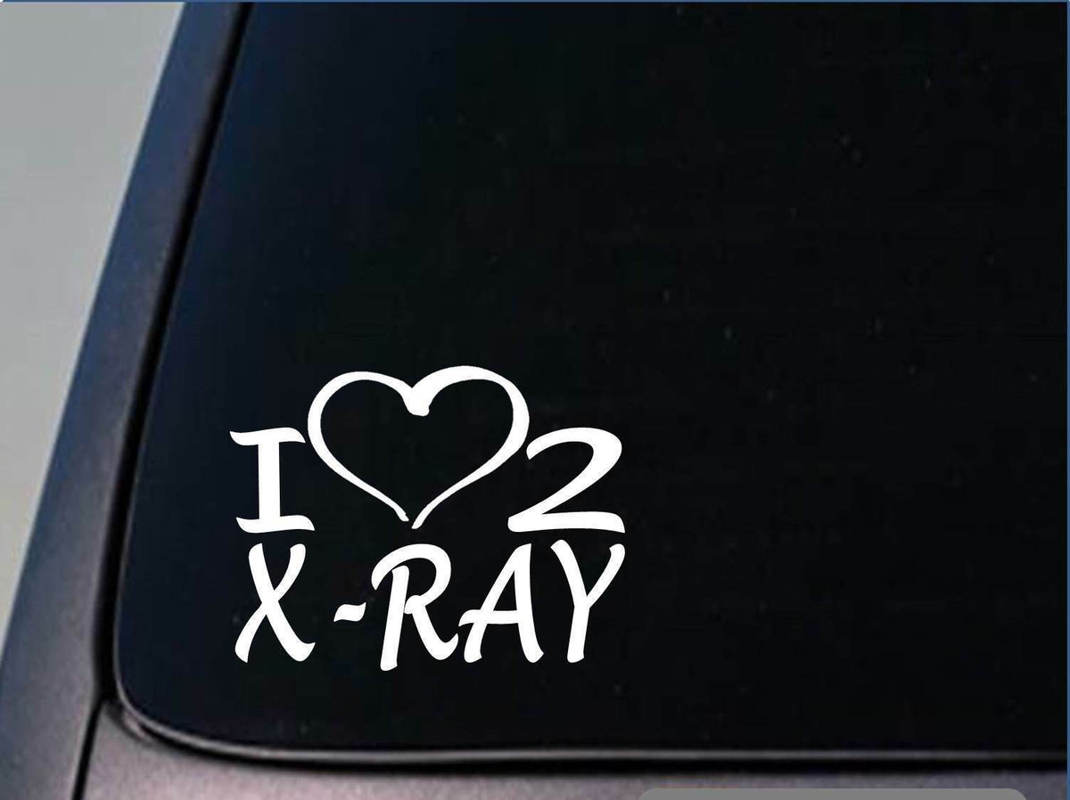 I Heart to X-Ray Vinyl Decal – 8 Inch