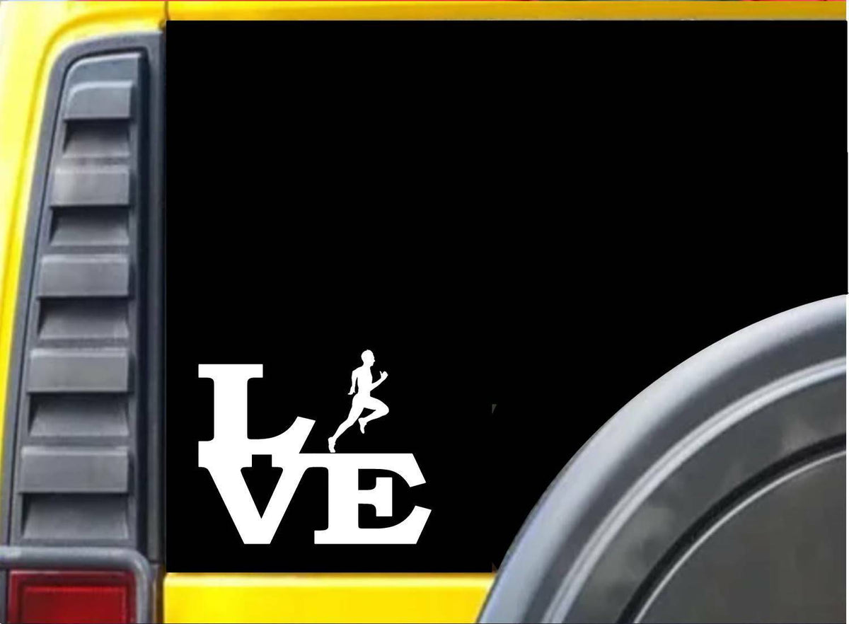 Running Love Vinyl Decal – 6 Inch