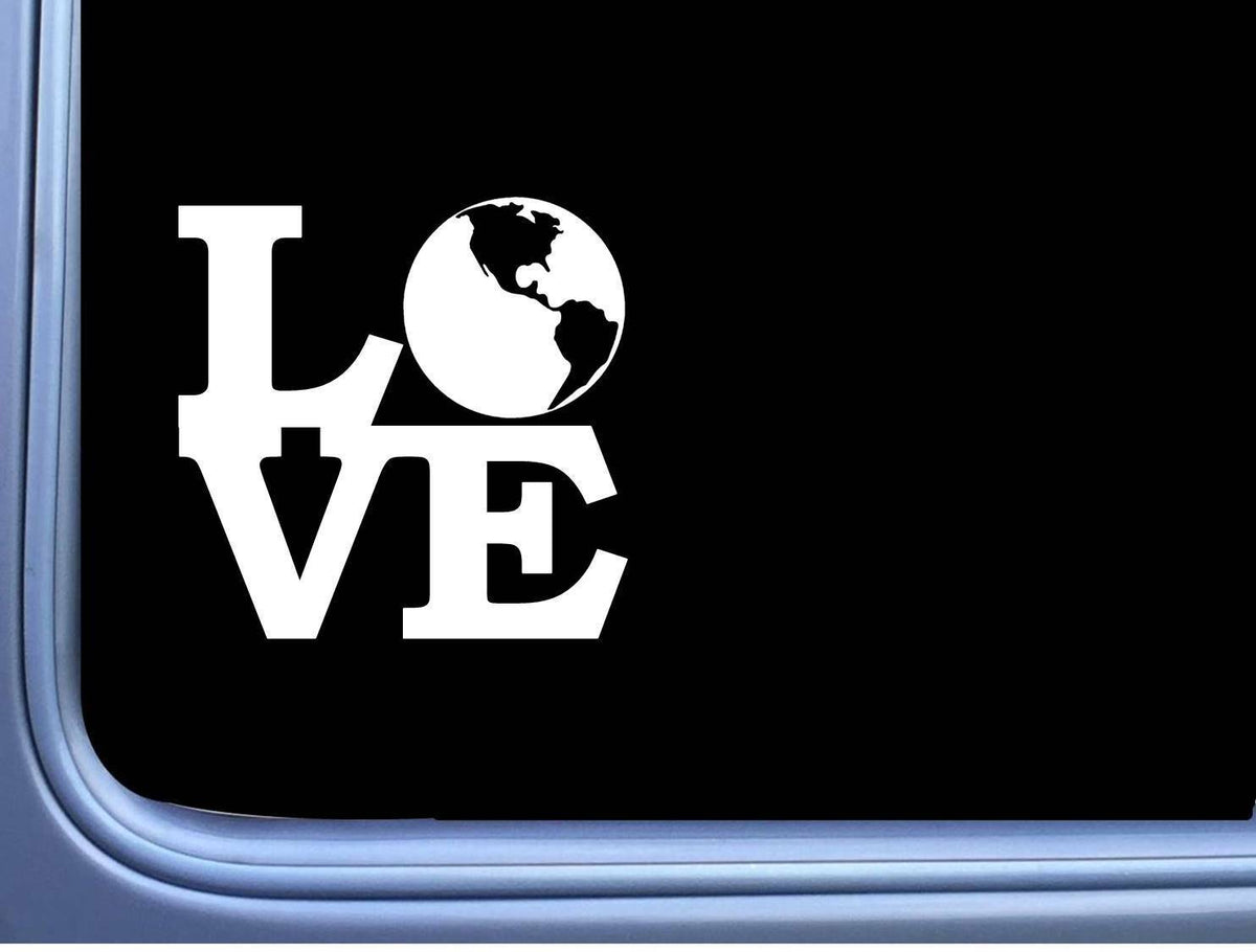 Earth Love Vinyl Decal – 6 Inch