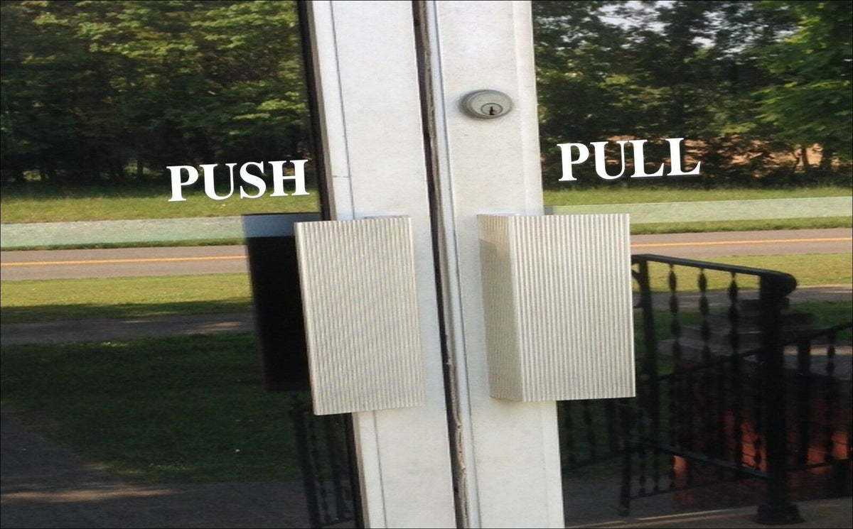 Push Pull Signs Vinyl Decal – 8 Inch