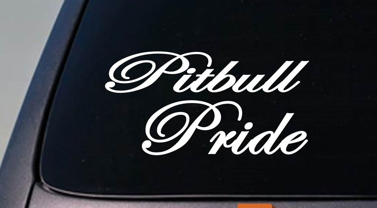 Pitbull Pride American Bully Apbt Vinyl Decal – 6 Inch