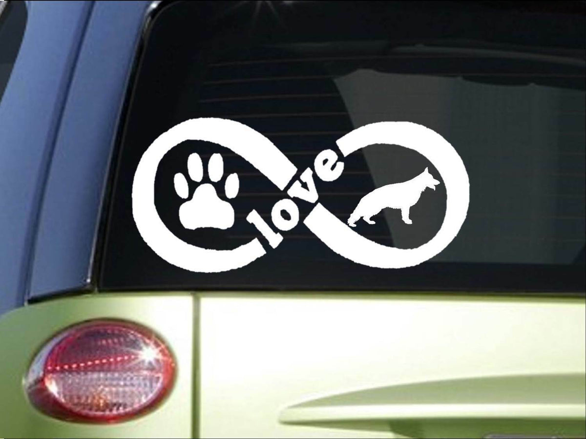 German Shepherd Infinity Vinyl Decal – 8.5 Inch