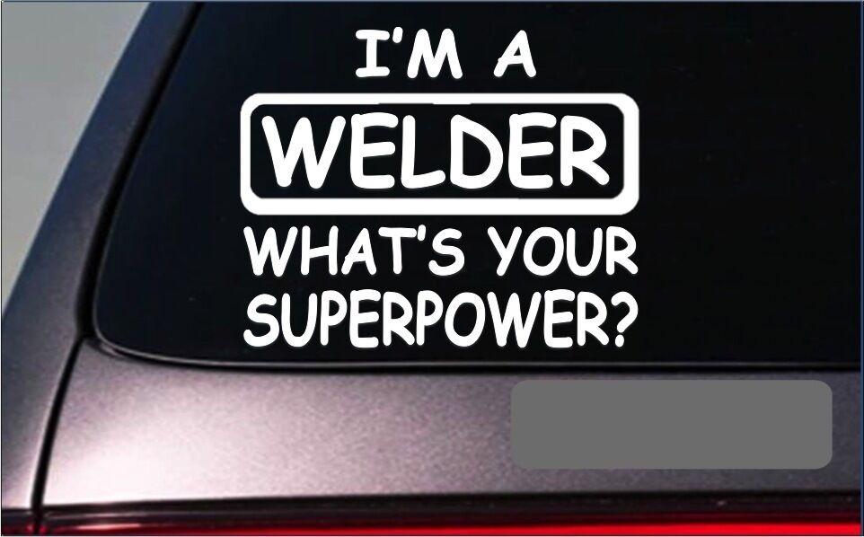 Welder Superpower Vinyl Decal – 8 Inch