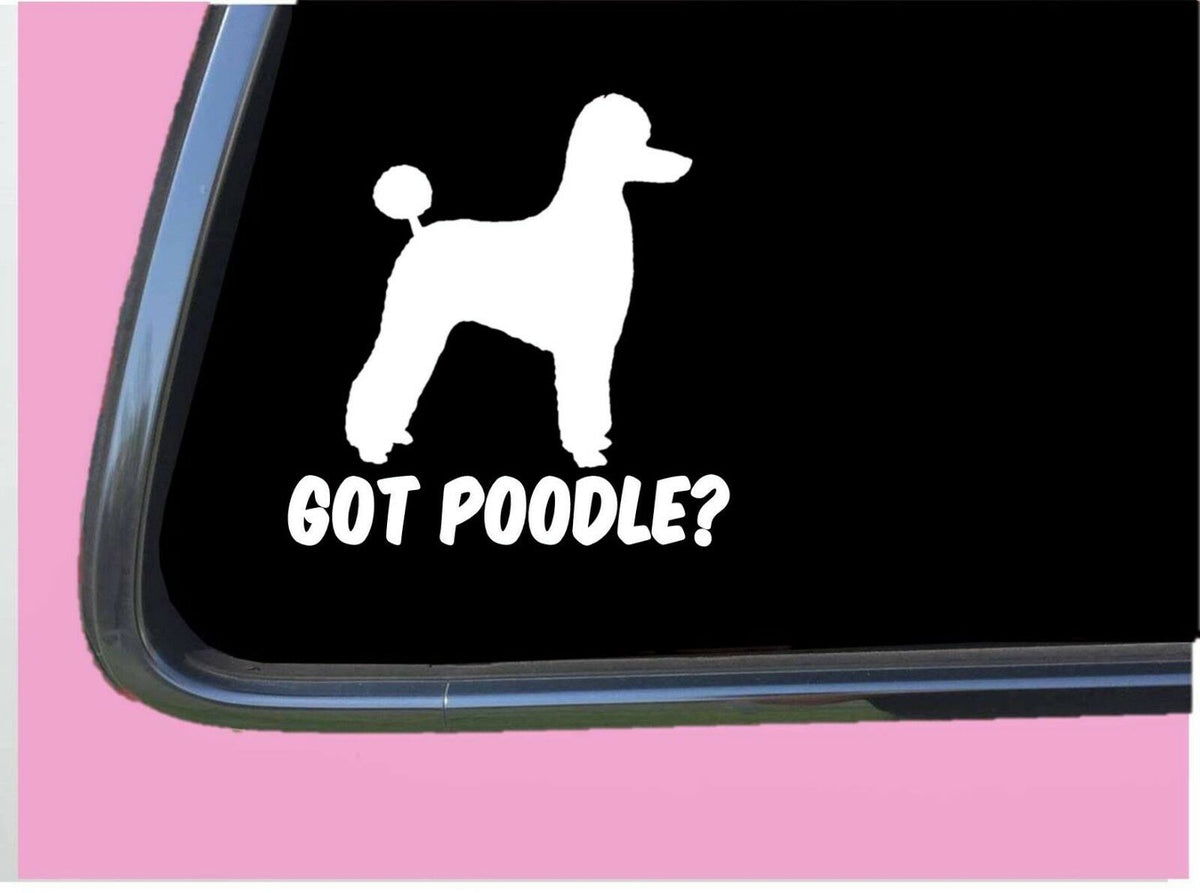 Got Poodle Pet Cut Vinyl Decal – 6 Inch