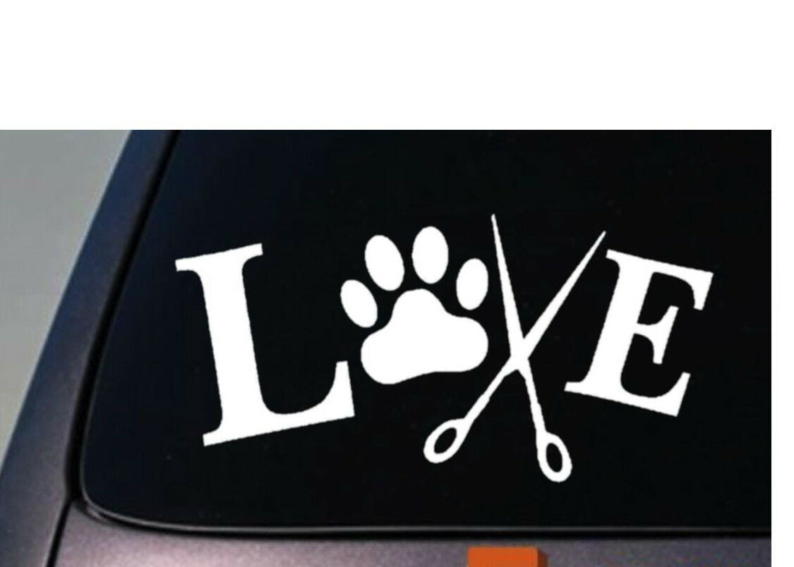 Love to Groom Vinyl Decal – 6 Inch