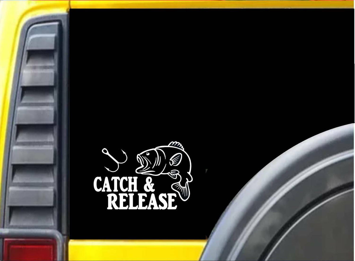 Catch and Release Vinyl Decal – 6 Inch