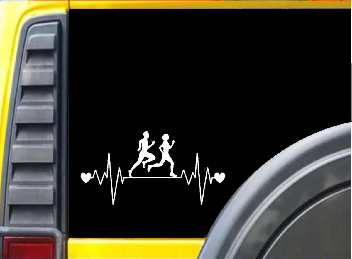 Running Family Lifeline Vinyl Decal – 8 Inch