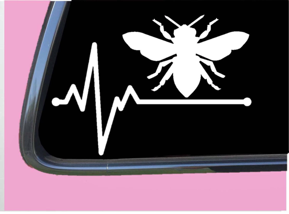 Bee Lifeline Vinyl Decal – 8 Inch