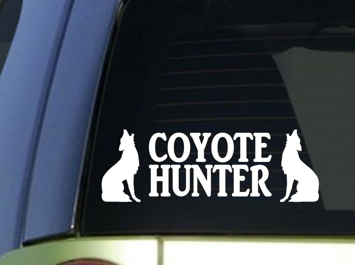 Coyote Hunter Vinyl Decal – 8 Inch