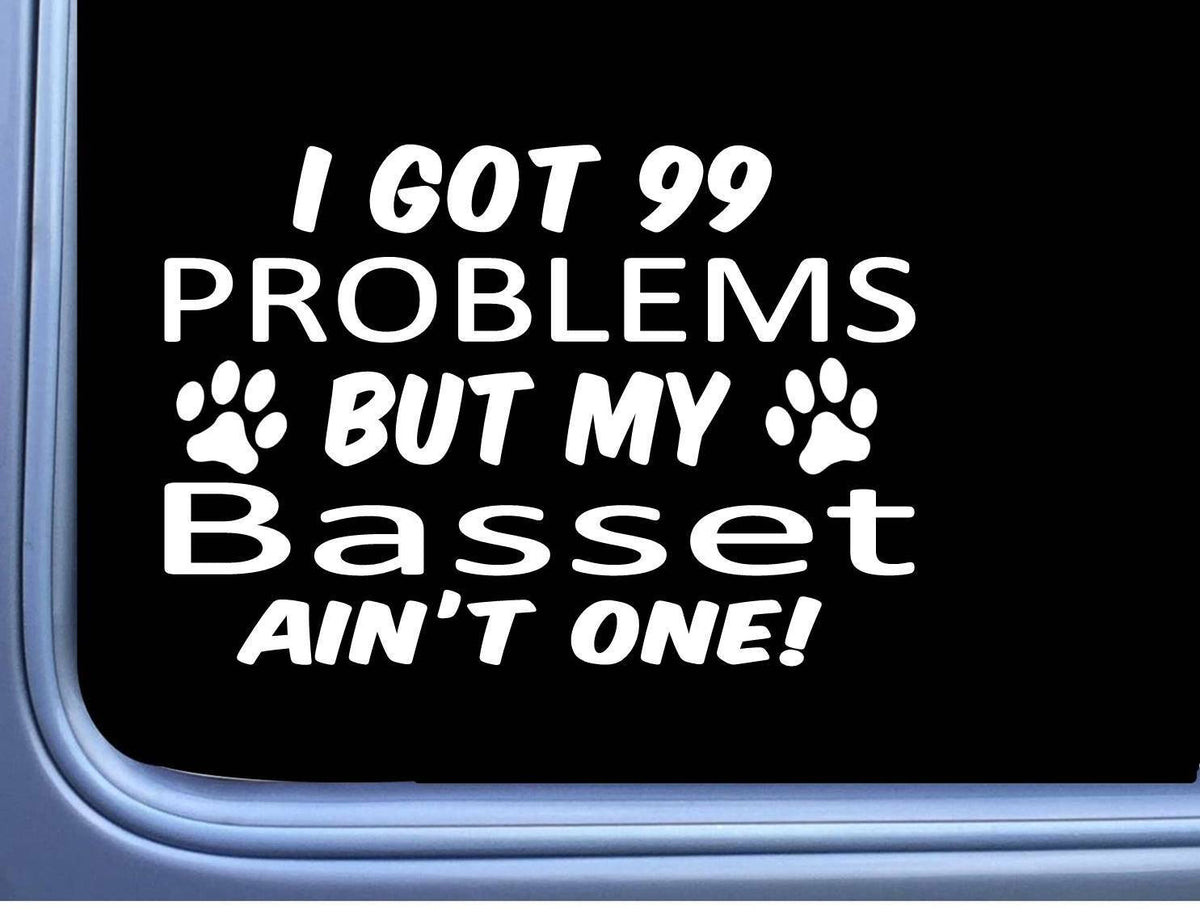 Basset Hound Vinyl Decal – 8 Inch