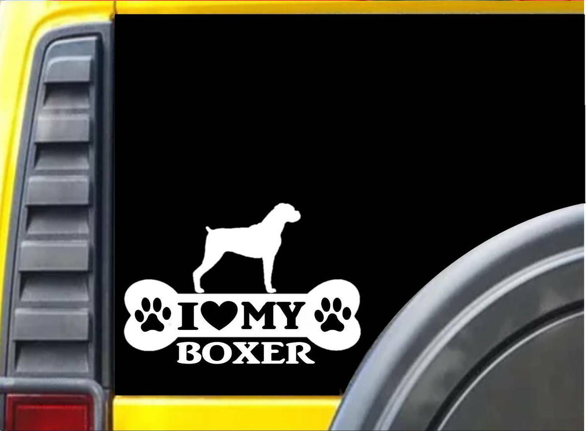 Boxer Bone Vinyl Decal – 8 Inch
