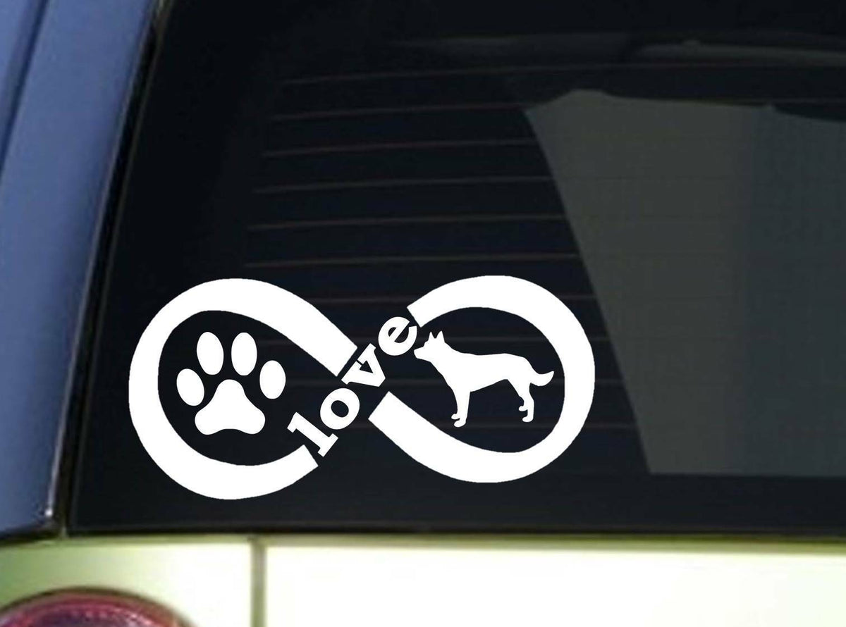 Kelpie Infinity Sitcker Vinyl Decal – 8 Inch