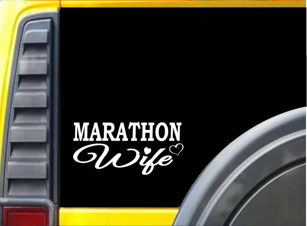 Marathon Wife Vinyl Decal – 8 Inch