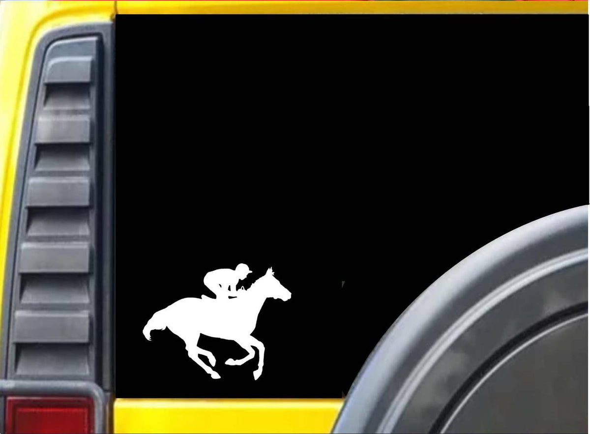 Thoroughbred Horse Racing Vinyl Decal – 6 Inch