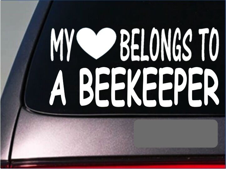 Beekeeper My Heart Belongs Vinyl Decal – 8 Inch