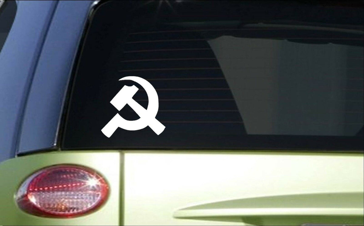 Hammer and Sickle Vinyl Decal – 6 Inch