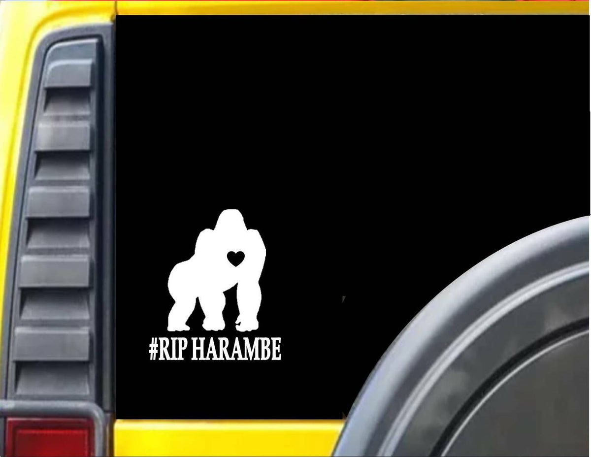 Gorilla Harambe Rip 6X Vinyl Decal – 6 Inch