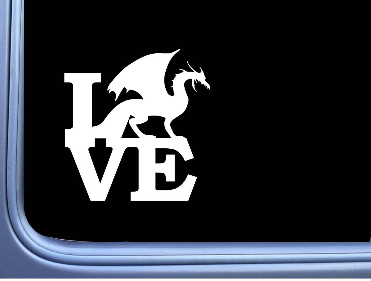 Dragon Love Vinyl Decal – 6 Inch
