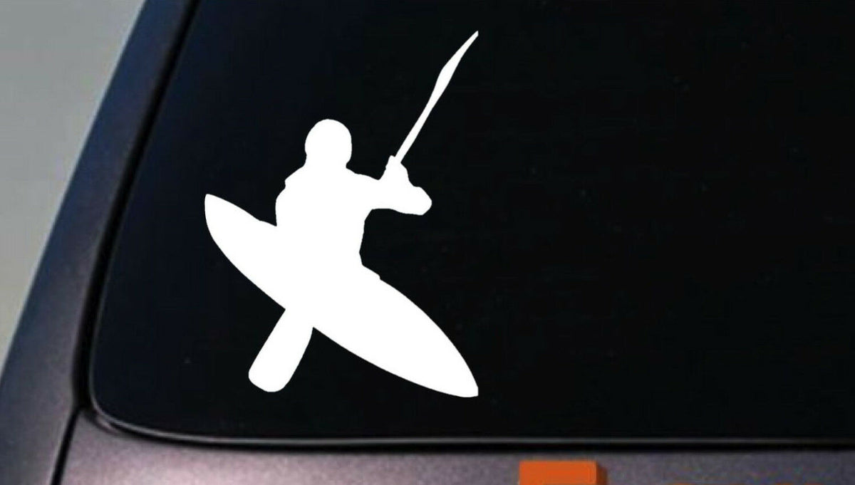 Kayaker Kayak Vinyl Decal – 6 Inch